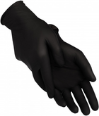 Одноразові рукавиці Nitromax нітрильно-вінілові без пудри M 10 шт. Чорні (NT-NTR-BLKM) - зображення 4