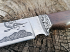 Мисливський ніж Вовк Подарунок чоловікові на свято Новий рік - зображення 3