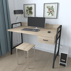 Письменный стол Ferrum-decor Комфорт 750x1000x600 Черный металл ДСП Дуб Сонома 32 мм (FRD-103425)