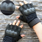 Перчатки тактические Primo Tactical беспалые, размер L - Black Primo черный - изображение 3