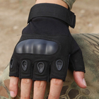 Перчатки тактические Primo Tactical беспалые, размер L - Black Primo черный - изображение 4