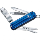 Ніж Victorinox NailClip 580 Transparent Blue (0.6463.T2L19)