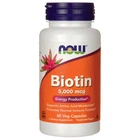 Вітамін В NOW Biotin 5000, 60 капс.