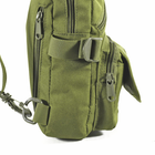 Рюкзак тактичний на одне плече AOKALI Outdoor A31 Green - зображення 8