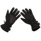 Тактичні рукавички MFH Softshell із частковим посиленням чорні р-р M (15780A_M) - зображення 1