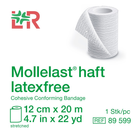 Бинт самофіксуючий Mollelast® haft latex free 12 см х 20 м - зображення 3