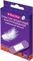Пластырь медицинский BioLikar бактерицидный прозрачный перфорированный 25 x 72 мм №20 (4820218990049) - изображение 1
