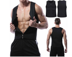 Мужской жилет для бега, для похудения, на молнии, неопрен Zipper Vest - изображение 4