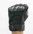 Перчатки без пальцев для велосипедиста, штурмовые тактические Oakley Беспалые Размер L Черные (KG-1048) - изображение 4