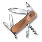 Ніж складаний Victorinox Delemont EvoWood 10 Коричневий - зображення 1