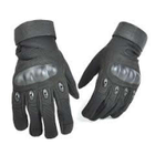 Тактичні рукавички камуфляж чорні Оклай розмір M - зображення 1