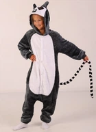 Пижама Кигуруми Kigurumi Лемур Для Детей И Подростков Серый 165-175 см. (2037)