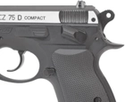 Пистолет пневматический ASG CZ 75D Compact Nickel BB кал. 4.5 мм - изображение 3