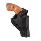 Кобура Beneks для Револьвер 3" поясная формованная с клипсой кожа Черная - изображение 2