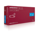 Перчатки латексные Ambulance® High Risk нестерильные неопудренные синие M (6736168)
