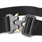 Ремень тактический Assault Belt с металлической пряжкой 140 см Черный - изображение 5