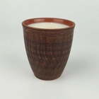 Ароматическая свеча из натурального соевого воска Сандал глина коричневый 200г - изображение 2
