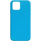 Силиконовый чехол Candy для Apple iPhone 12 Pro Max (6.7") Голубой Без бренда
