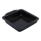 Форма для выпечки Kamille KM-6035ABZ из углеродистой стали с мраморным антипригарным покрытием 30,5х27х6 см Черная (127-84-6035ABZ)