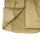 Тактична куртка Soft Shell Lesko A001 Sand Khaki 3XL армійська чоловіча (K/OPT2-4255-27077) - зображення 5