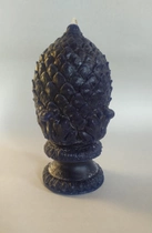 Декоративная свеча шишка парафин 14.5 см синяя - изображение 1