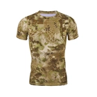 Тактична футболка Lesko A159 Brown Kryptek розмір M з коротким рукавом військова (K/OPT2-4851-27110) - зображення 1