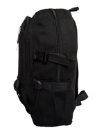 Рюкзак мужской тактический облегченный 41х27х15 см. Чёрный (7464) - изображение 3
