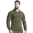 Рубашка тактическая с длинным рукавом Lesko A655 Green 2XL (38р.) кофта армейская (F_4256-12576) - изображение 1