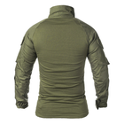 Рубашка тактическая с длинным рукавом Lesko A655 Green 2XL (38р.) кофта армейская (F_4256-12576) - изображение 3