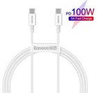 Кабель Type-C на Type-C BASEUS Superior Series Fast Charging Data Cable (2M, 5A, 100W). White