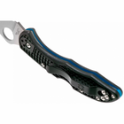 Нож Spyderco Delica 4 Lightweight Thin Blue Line (C11FPSBKBL) - изображение 4