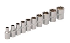 Набор насадок торцевых MasterTool GM CrV 1/4", 10 шт (4/5/6/7/8/9/10/11/12/13) (Арт.: 78-1410)
