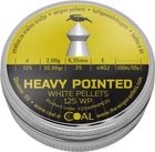 Кулі пневматичні Coal Heavy Pointed 6.35 калібр 125 шт. (39840030) - зображення 1