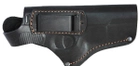 Кобура поясная для пистолета ТТ со скобой для скрытого ношения Кожа 100 К-7 Черный - изображение 1