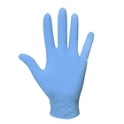 Перчатки нитриловые NITRILE одноразовые неопудренные XL 100 шт синие - изображение 3