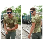 Мужская тактическая футболка с коротким рукавом Lesko A159 Green Kryptek размер XXL - изображение 3