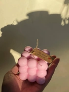 Свеча-бабл розовая «Воздушный куб» 6 см - изображение 3