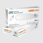 Рукавички CPE XL прозорі UNEX неопудрені 200шт - зображення 2
