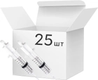 Шприц трикомпонентний одноразовий стерильний Solocare Catheter Tip без голки 100 мл 25 шт (Н359060) - зображення 1