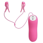 Електро-вібро затискачі для грудей Baile Romantic Wave колір рожевий (02256016000000000) - зображення 3
