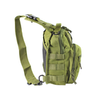 Тактичний рюкзак на одне плече AOKALI Outdoor B14 Green армійський (F_6802-24432) - зображення 1