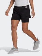 Спортивные шорты Adidas W 2In1 Sho GL4033 L Black/White (4064045829466) - изображение 1