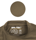 Тактическая потоотводящая футболка Mil-tec Coolmax цвет олива размер XL (11081001_XL) - изображение 3