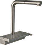 Смеситель для кухни Hansgrohe Aquno Select М81 250 2jet с выдвижным изливом Sbox 73830800 Stainless Steel