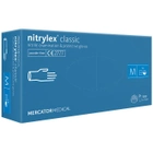 Перчатки нитриловые MERCATOR Nitrylex Classic Violet неопудренные, размер M, 100 шт - зображення 1