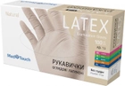 Медицинские латексные перчатки MedTouch, без пудры, 100 шт, 50 пар, размер M - зображення 1
