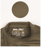 Тактическая потоотводящая футболка Mil-tec Coolmax цвет койот размер L (11081019_L) - изображение 3