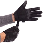 Щільні тактичні рукавички з захистом MECHANIX на липучці Для риболовлі для полювання Чорний АН-5629 розмір M - зображення 4
