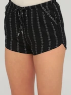 Шорты женские H&M 0595696_черн.бел.узор 32 Черные (KAY2000001301579)