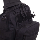 Сумка рюкзак Тактическая EDC Слинг Silver Knight 099 черный - изображение 4